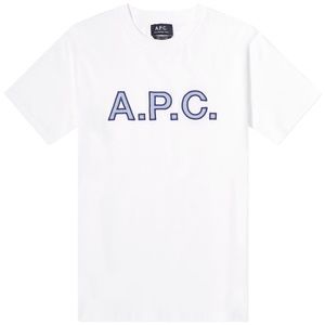 Romain Logo-Embroidered - White - T-Shirt - Size Medium